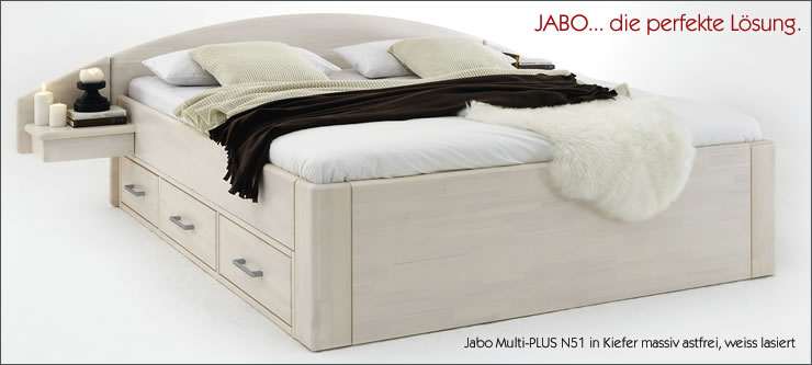 Jabo Betten MultiPlus in Kiefer und Kernbuche