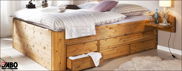 Massivholz Bett Jabo Multi h11